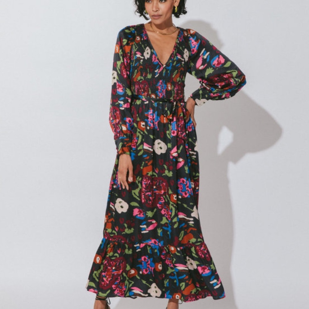🌺 Cleobella Juliette Floral Ankle Dress Multicolor 🌺